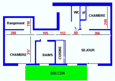 Map - 3 Rooms with mezzanine Echo des Montagnes - Rent flats chatel